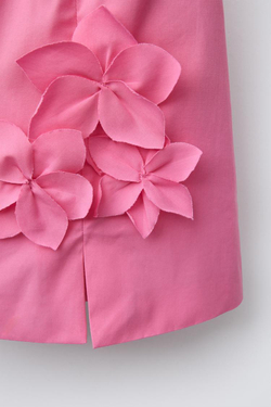 ZARA ЮБКА-ШОРТЫ С ЦВЕТОЧНЫМ ПРИНТОМ, РОЗОВЫЙ