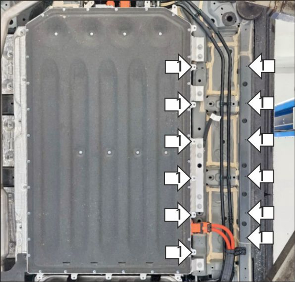 Защита топливных трубок, силовых проводов (сбоку АКБ). 4 мм, Алюминий для Li Auto L6 2024-н.в., Motodor.349903