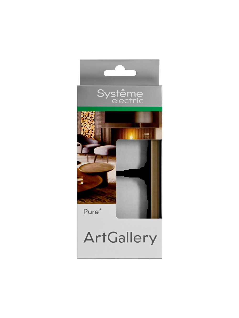Рамка 2-м ArtGallery Pure органич. стекло шампань SE GAL320502