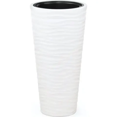 Кашпо Оазис 63л (со вставкой 13л)(белый)