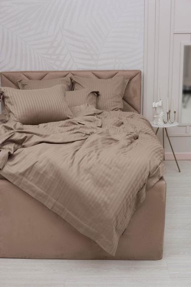 Моне (темно беж) страйп сатин 7Е