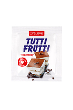 Съедобная гель-смазка Tutti-Frutti со вкусом тирамису 4г