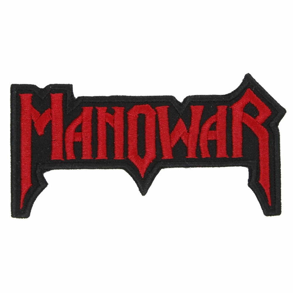Нашивка Manowar красная (143)