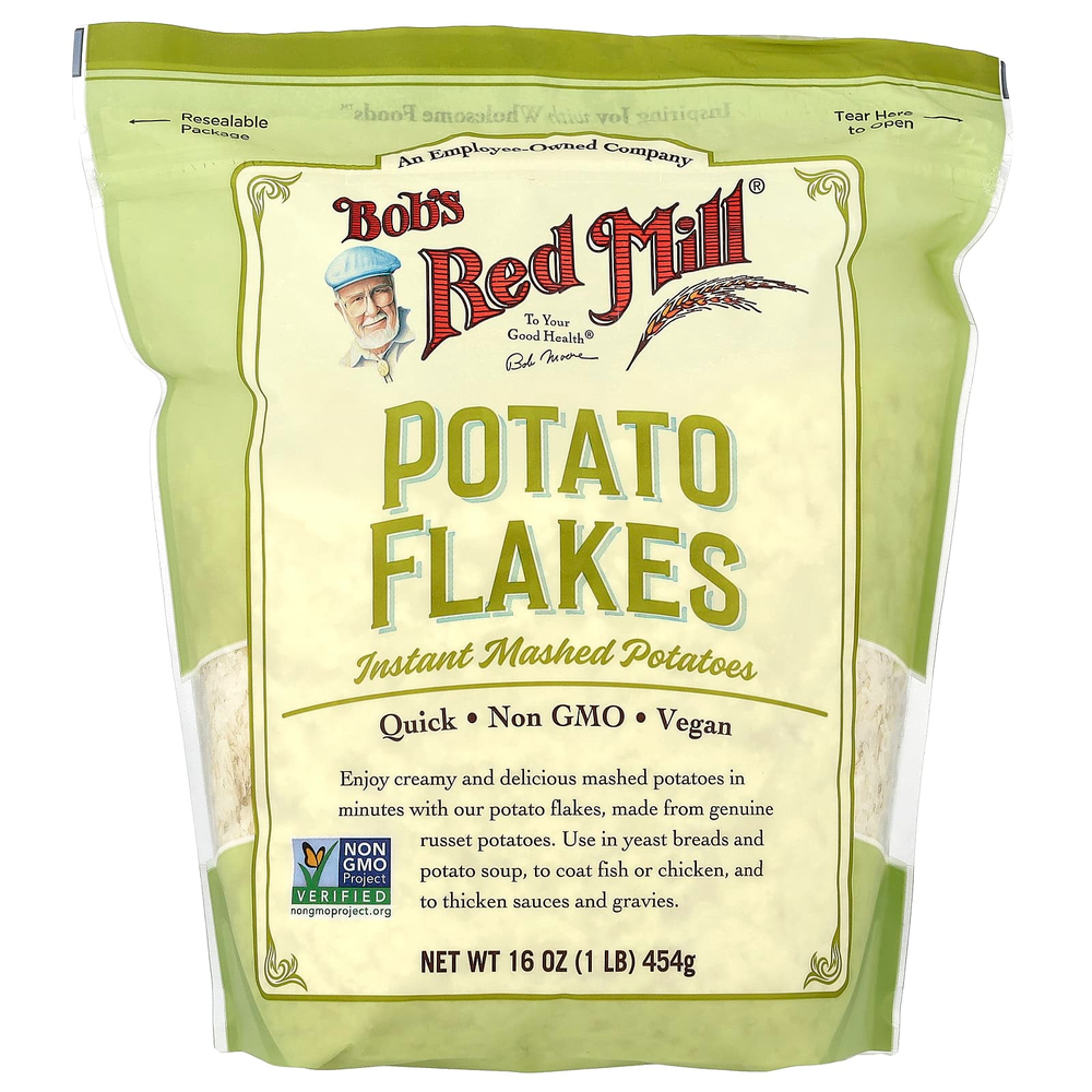 Bob's Red Mill, Картофельные хлопья, картофельное пюре быстрого приготовления, 454 г (16 унций)