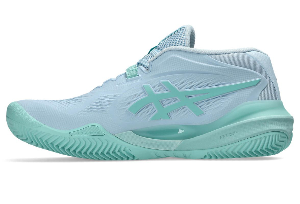 Женские Кроссовки теннисные Asics Gel-Resolution X Clay - light blue/oasis green