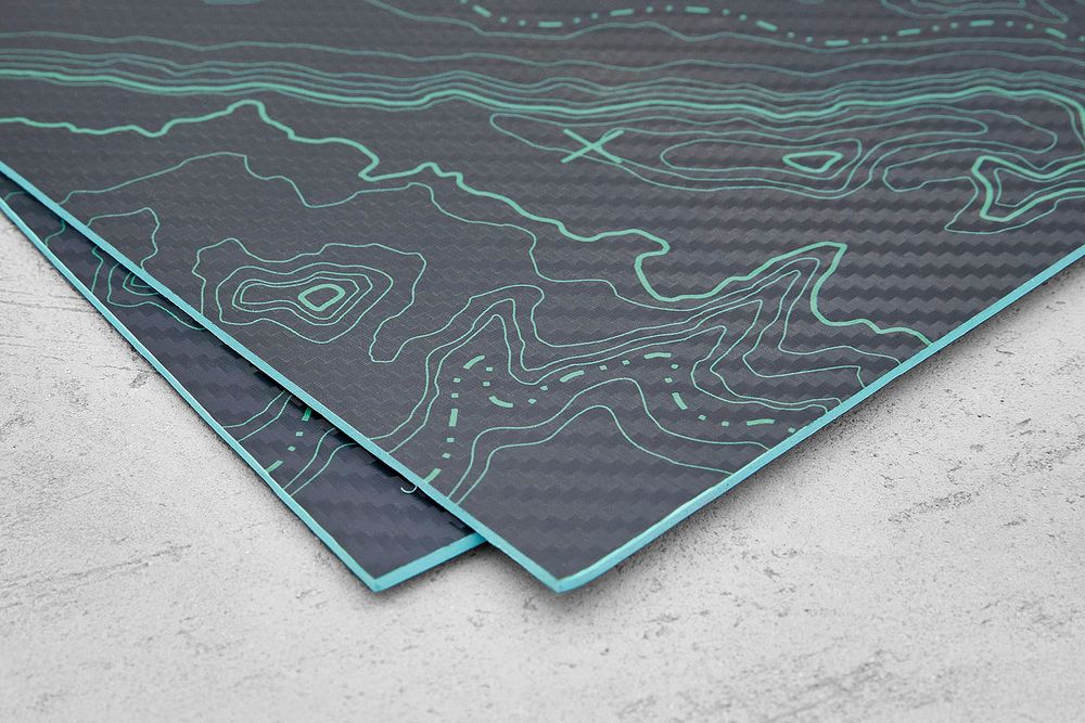 Kydex Topography green 2,03мм, лист 300x200мм