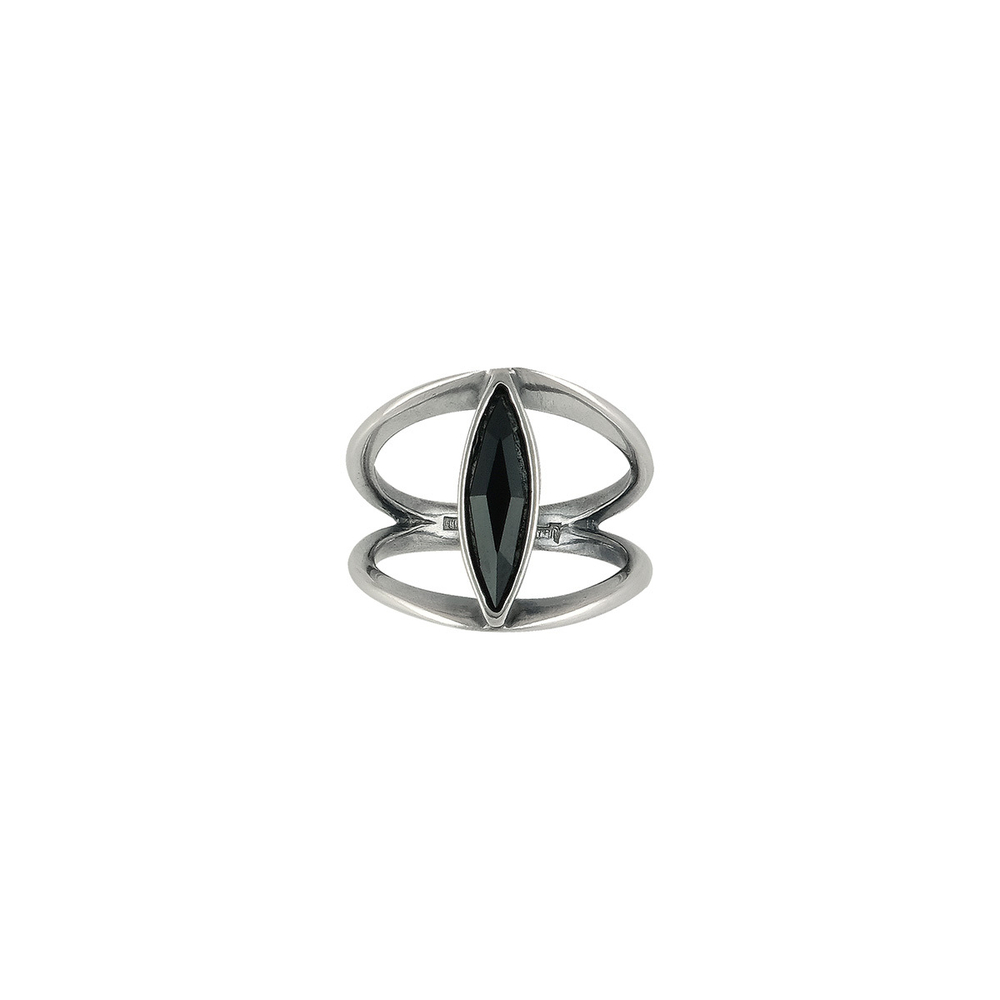 "Регтайм" кольцо в серебряном покрытии из коллекции "Twist" от Jenavi