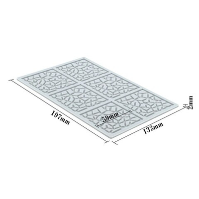 Силиконовый коврик для декора "Квадраты №1"