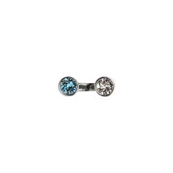 "Неразлучники" кольцо в серебряном покрытии из коллекции "Kaleidoscope" от Jenavi
