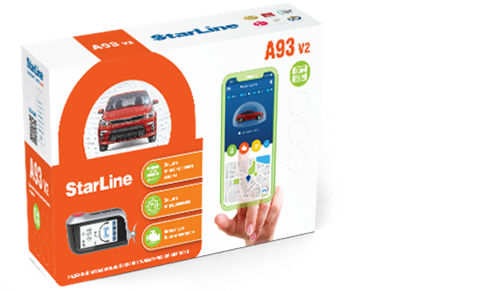 Автосигнализация StarLine A93 V2 2CAN-2LIN