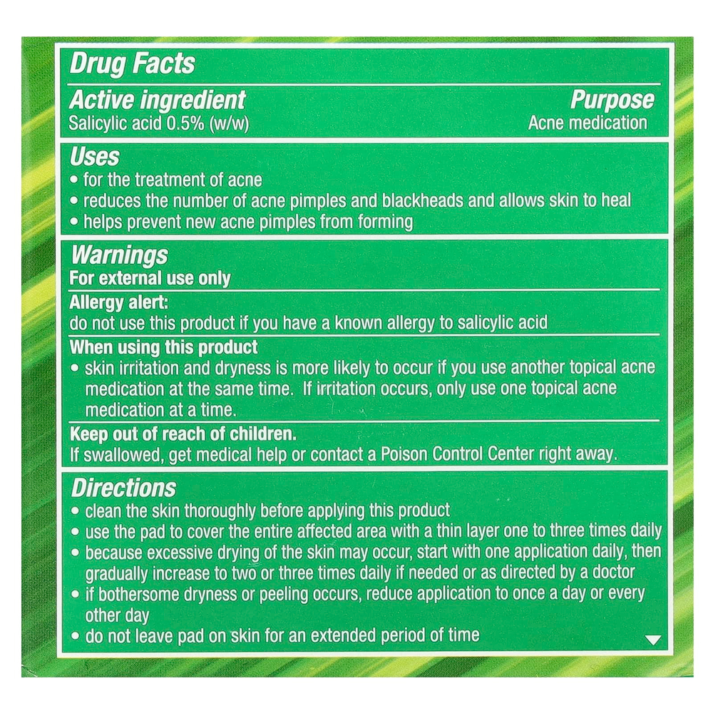 Stridex, Sensitive с алоэ, без спирта, 55 мягких салфеток