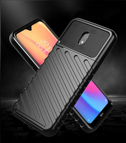 Чехол для Xiaomi Redmi 8A цвет Black (черный), серия Onyx от Caseport