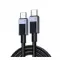 UGREEN L512 Black/Grey USB-C/USB-C 0.5m