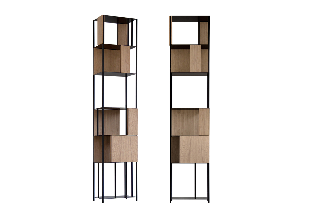 Сет №1 из панелей для стеллажа Stripe (натуральный дуб)