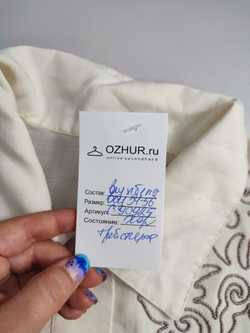 Блузка с вышивкой 54-56 размер