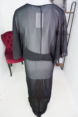 Накидка прозрачная, визуально на 48 размер