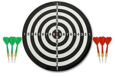 Набор для игры в дартс 37 см с дротиками