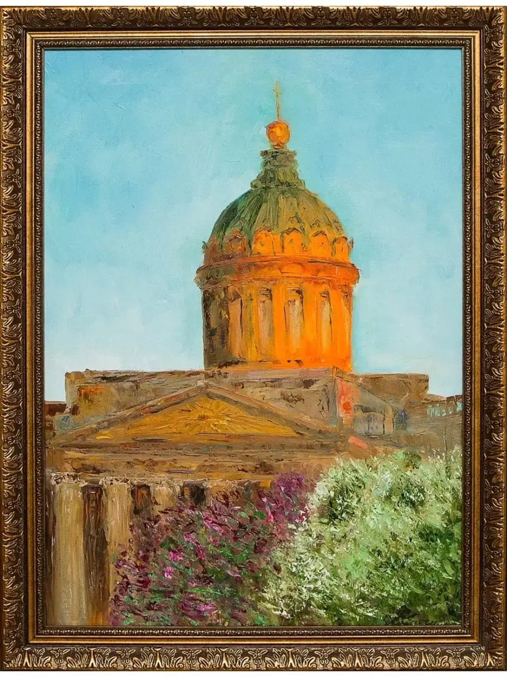Картина маслом Казанский собор Огарева