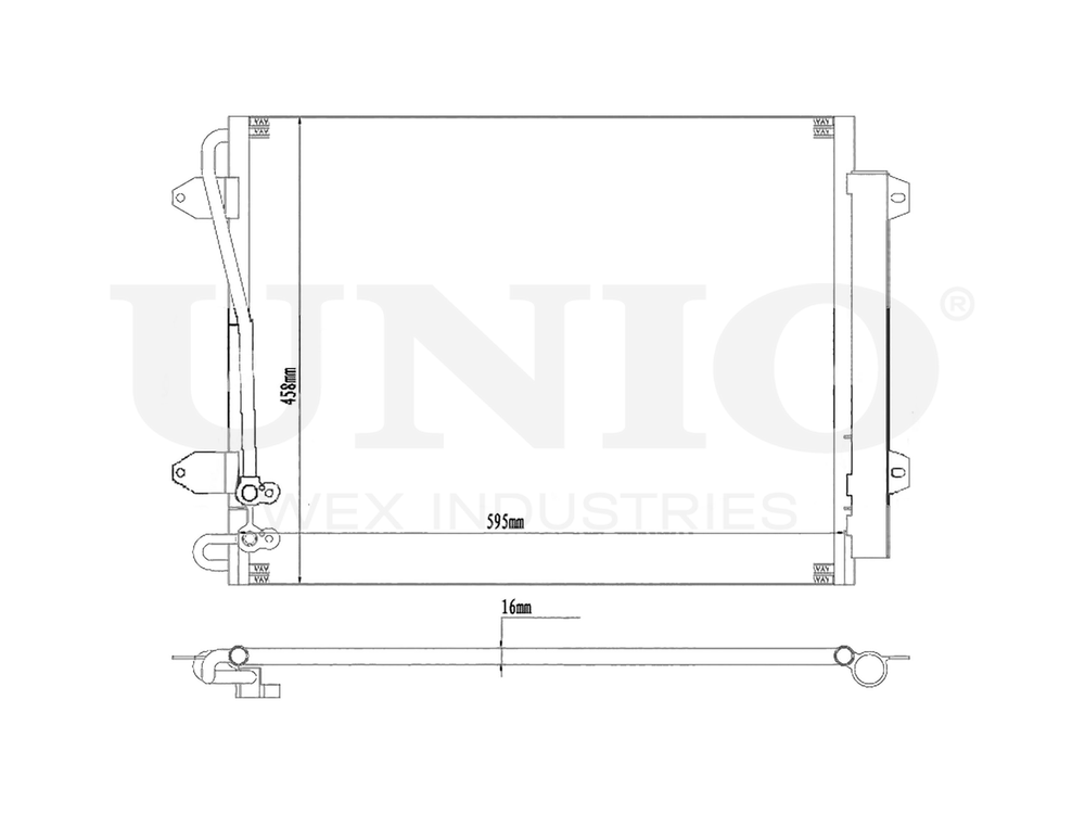 Радиатор кондиционера UNIO RAD-30052