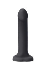 Черный фаллос с имитацией эякуляции Silicon Cum Dildo L - 19,6 см. (Цвет: черный)