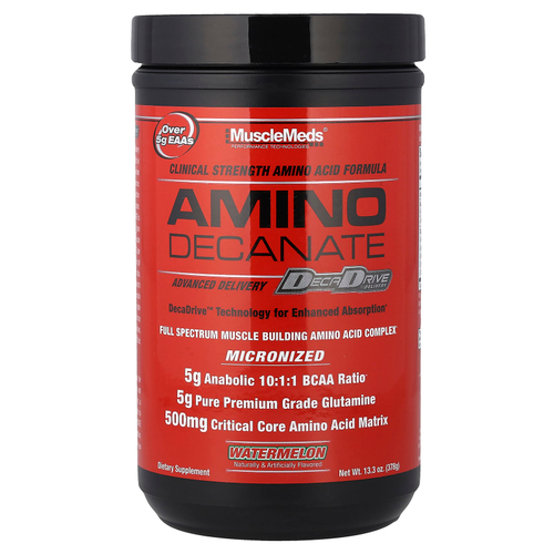 MuscleMeds, АМИНО ДЕКАНАТ, арбуз, 378 г (13,3 унции)