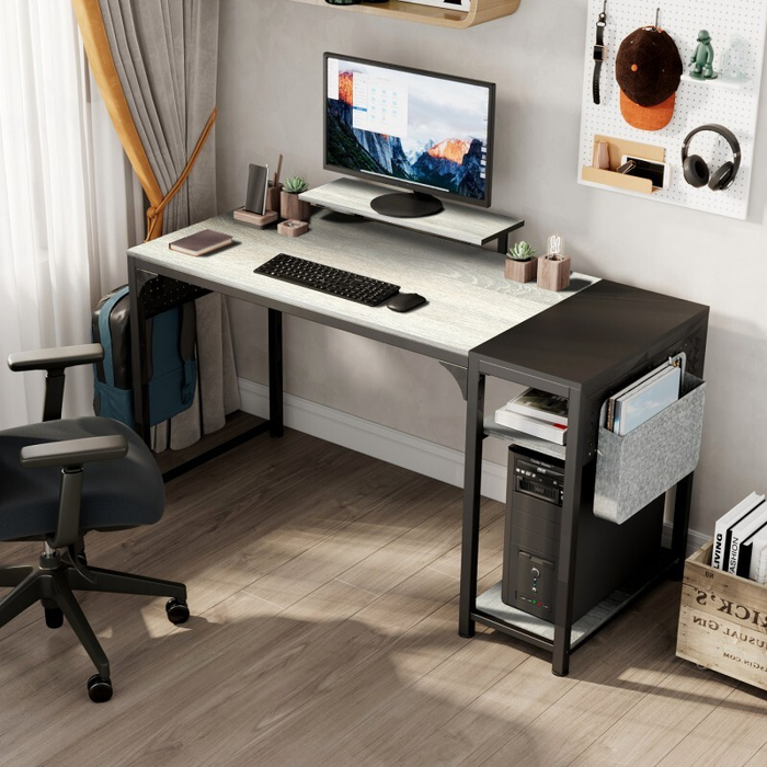 Стол письменный (для компьютера) EUREKA ZX-SS140B-OGB с шириной 140 см, Oak Grey (ZX-SS140B-OGB)