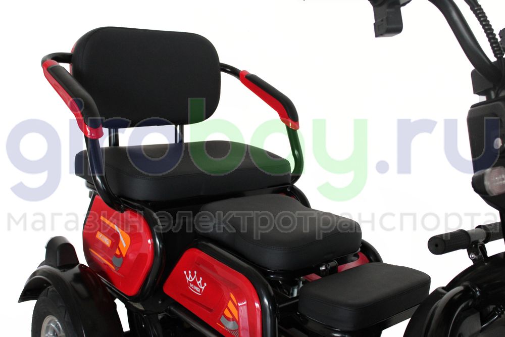 Электроскутер IKINGI SIBTRIKE 1000W (60V/23Ah) - Красный фото №13