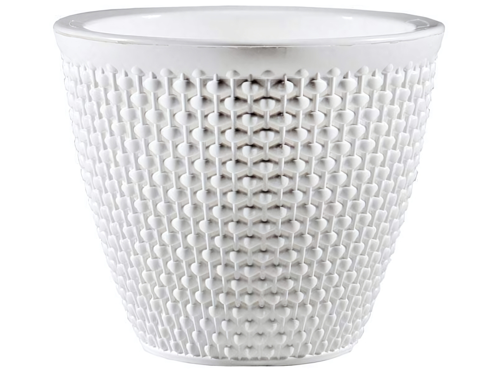 Кашпо Ротанг 3л, белый/белый