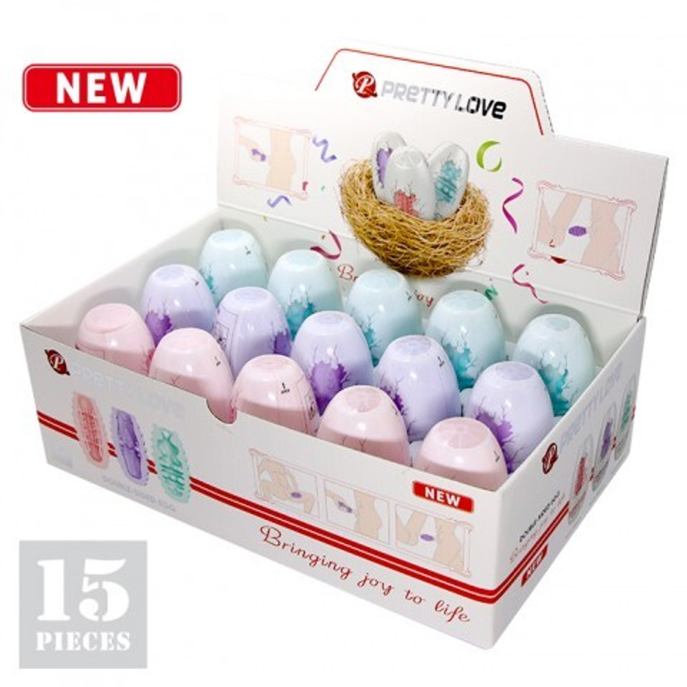 Набор двухсторонних мастурбаторов Fantastic Egg Hard Boiled Pretty Love, 15 шт.
