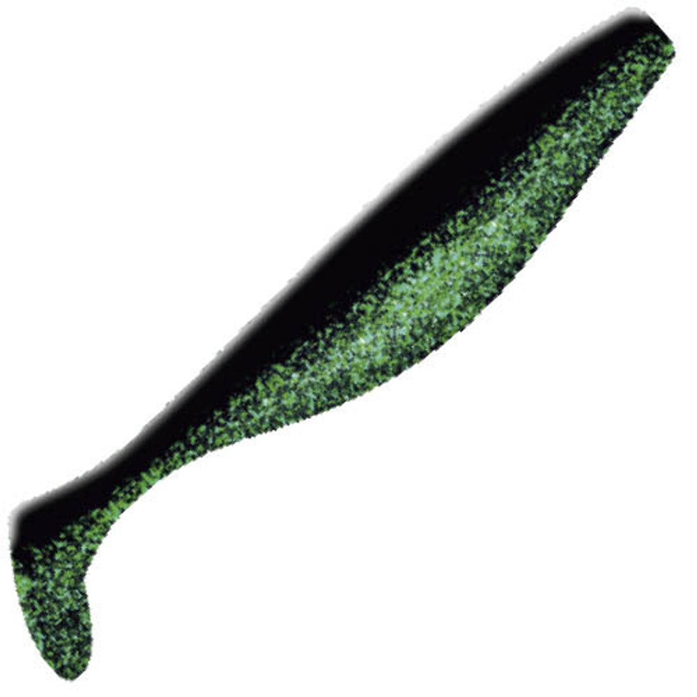 Приманка ZUB-PROVOCATOR 123мм(4,8")-5шт, (цвет 040) черный верх-изумрудный низ