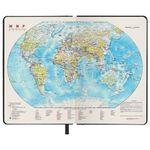 Ежедневник датированный 2023 А5 138x213 мм BRAUBERG "Flap", черный, 114149