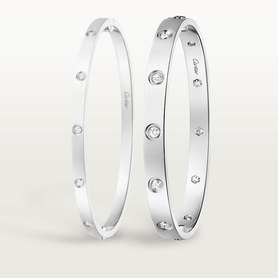 Браслет Cartier LOVE bracelet, classic model, 10 diamonds