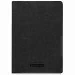 Тетрадь 60 л. в клетку обложка гладкий кожзам, сшивка, B5 (179х250мм), ЧЕРНЫЙ, BRAUBERG VIVA, 403898