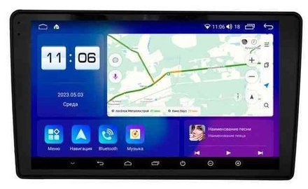 Магнитола для Renault Duster 2015-2020, Lada Largus 2021+ (рамка-накладка) - Parafar PF162RN2K на Android 13, QLED+2K, ТОП процессор, 4Гб+32Гб, CarPlay, 4G SIM-слот