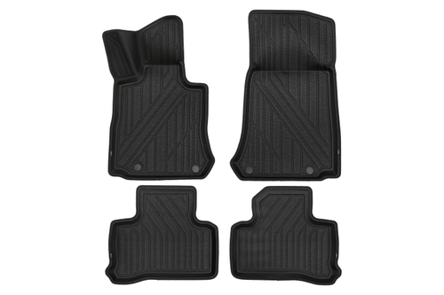 Коврики KVEST 3D в салон MERCEDES GLC-Class (I, Ir), 2015-, 4шт. (полиуретан, черный, черный) в коробе KVEST3D01495210K