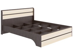 Кровать Браво, спальное место 160х200, без основания, Яс.тёмн/яс.свет