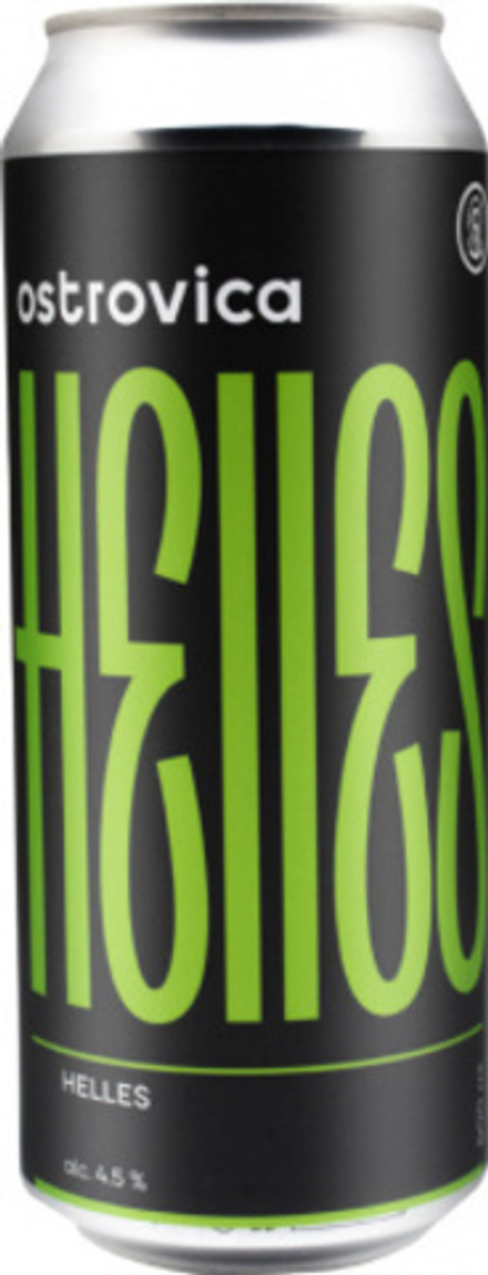 Пиво Островица Хеллес / Ostrovica Helles 0.5 - банка
