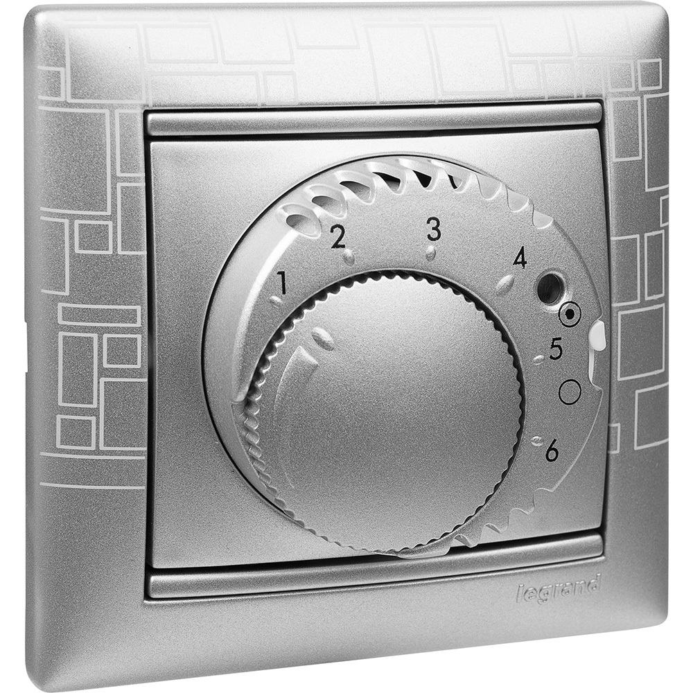 Терморегулятор для тёплого пола 16А 250В - алюминий Valena Classic LEGRAND