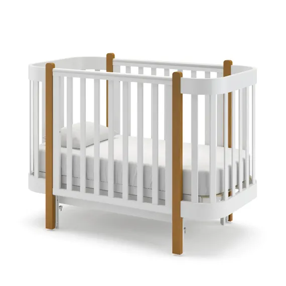 Детская кроватка с продольным маятником Гандылян Молли Белая