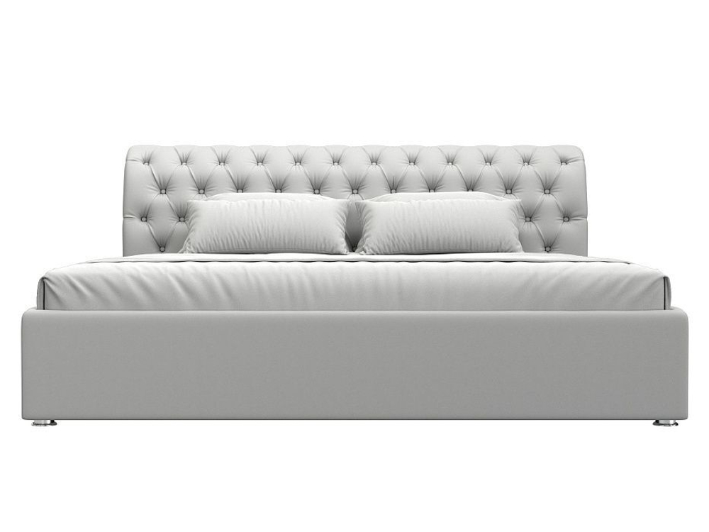 Кровать интерьерная Сицилия 200, Белый, Экокожа, 120899