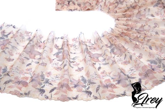 05-143 ОПТ Вышивка на неэл. сетке 22 см, телесный