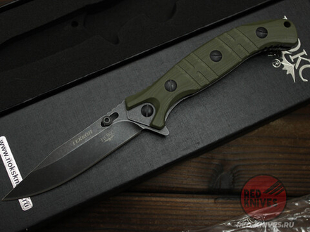 Складной нож Городской НОКС "Геккон" сталь AUS-8 340-580406 c клинком из стали AUS-8, рукоять G10