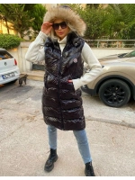 Жилетка женское с капюшоном