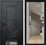 Дверь Входная Лабиринт GRAND С зеркалом Максимум Грей софт