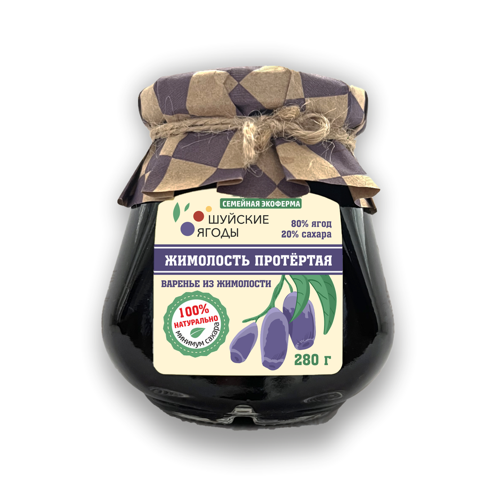 Жимолость протертая с сахаром, 280 г