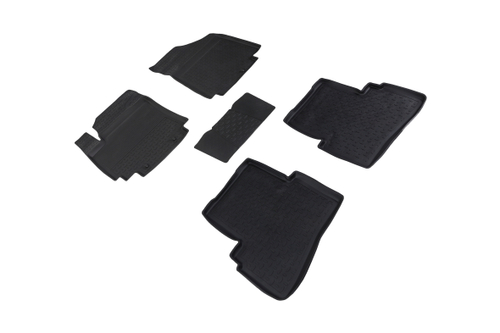 Резиновые коврики с высоким бортом для Hyundai Creta 2016-2020, Seintex.87517