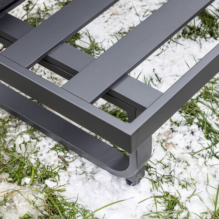 Лаунж-зона ROYAL FAMILY ADRIAN с угловым диваном из алюминия