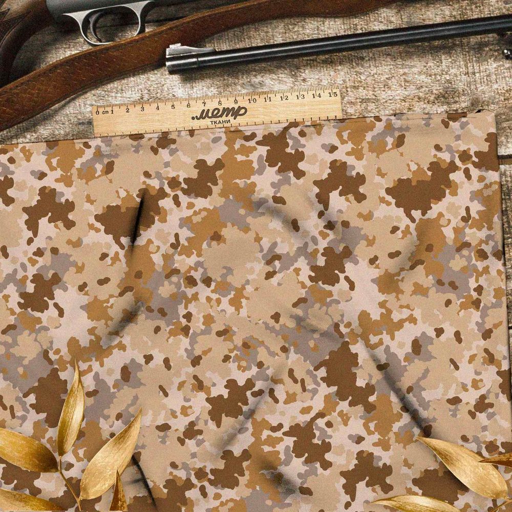 Ткань дюспо песочный милитари