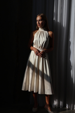 Платье Полли миди молочное