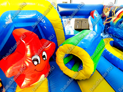 Надувной батут "Белый мишка" 7*5*2.7 м